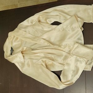 Rampage satin cream top